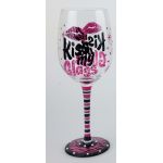 Wine Glass Kiss My Glass