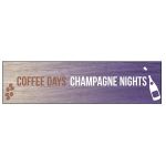 Champagne Nights Wood Plaque